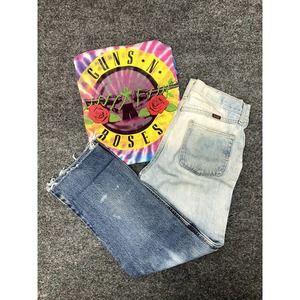 Rustler Jeans straight leg bleached 100% cotton Mens size 30x30